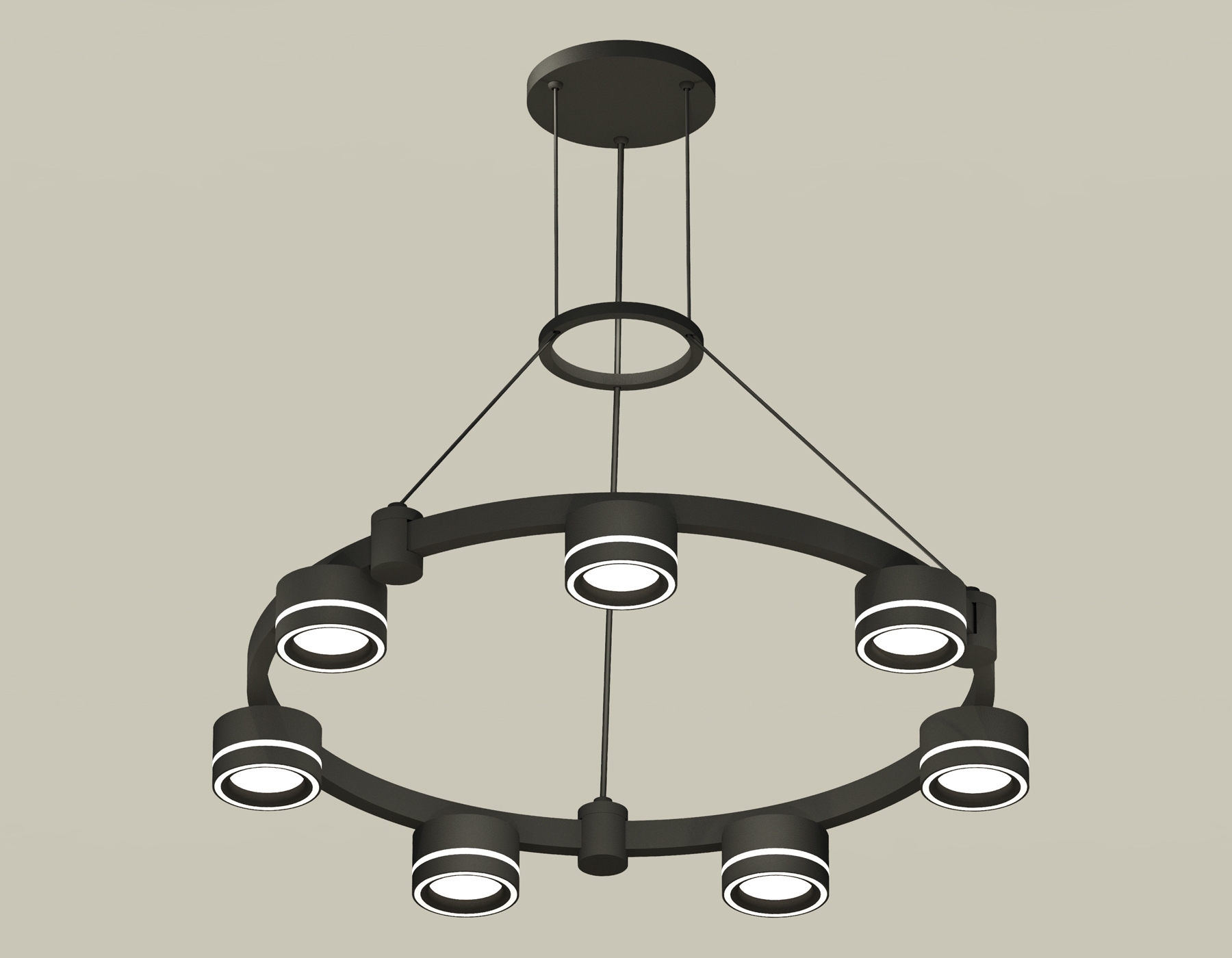 Светильник Ambrella light XR92051601/7 SBK/FR черный песок/белый матовый GX53 (A9205, C9238, N8434)