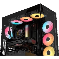 Корпус без блока питания/ Case Corsair 3500X RS-R ARGB, Midi-Tower, TG, 3x120mm ARGB, 2xUSB-A 3.2, 1xUSB 3.2 Type-C, E-ATX, ATX, mATX, mITX Black