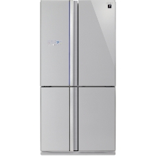 Холодильник Sharp SJ-FS97VSL серебристый трехкамерный 393/207 л морозилка снизу