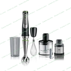 Блендер погружной Braun MQ9138XI, 1200Вт, черный