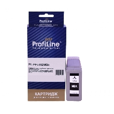 Картридж струйный ProfiLine PL-PFI-102MBK для принтеров Canon IPF510/IPF605/IPF610/IPF650/IPF655/IPF710/IPF750/IPF755/IPF760/IPF765 с чернилами Matte Black