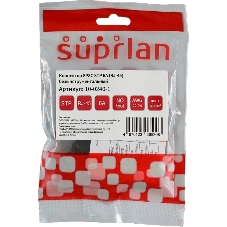 Коннектор Suprlan 10-0240-1, STP cat.6a RJ45 с защитным колпачком, серый