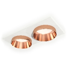 Комплект встраиваемого светильника Ambrella light XC6525025 SWH/PPG белый песок/золото розовое полированное MR16 GU5.3 (C6525, N6135)