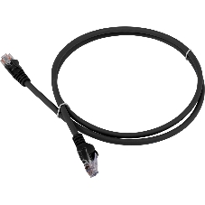 Патч-корд LANMASTER LSZH UTP cat.6, 2.0 м, черный