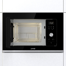 Встраиваемая микроволновая печь GORENJE BMX201AG1BG Электронное управление, черный, объем: 20 л