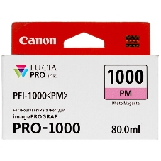 Картридж струйный Canon PFI-1000 PM для IJ SFP PRO-1000 WFG. Фото пурпурный. 80 мл.