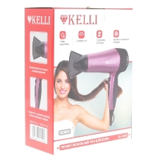 Фен Kelli KL-1109 фиолетовый/черный, 2000 Вт