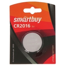 Батарейка Smartbuy CR2016/1B (12/720) (SBBL-2016-1B) (1 шт. в уп-ке)