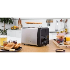 Тостер Bosch TAT4P420 нержавеющая сталь, 970 Вт, 2 слота