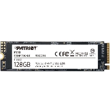 Накопитель SSD Patriot P300, 128Gb, PCIe 3.0 x4, M.2 2280, NVMe, R/W 1600/600