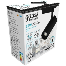 Система трековая Gauss 32Вт 4000K цв.св.:белый нейтральный черный