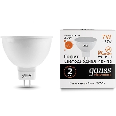 Лампа светодиодная Gauss LED Elementary MR16 GU5.3 7W 530lm 3000K 1/10/100 0