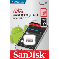 Флеш карта microSD 128Gb SanDisk microSDXC Class 10 Ultra UHS-I A1 140Mb/s