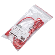 Кабель питания Cablexpert PC-189-VDE-R-1.8M, C13-С14, 3x0.75мм2, 10A, с заземлением, медь, 1.8м, красный, пакет