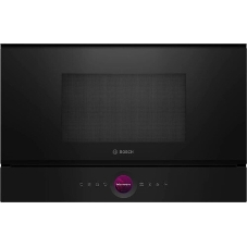 Встраиваемая микроволновая печь Bosch BER7321B1 900Вт, 5 режимов, кварцевый гриль,инвертер, 21 л, черный, петли справа