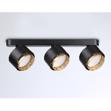 Светильник Ambrella light TN71295/3 BK/GD черный/золото GX53/3 max 12W 400*95*137