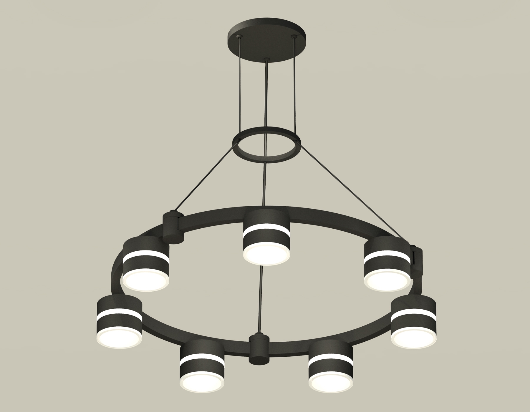 Светильник Ambrella light XR92051602/7 SBK/FR черный песок/белый матовый GX53 (A9205, C9238, N8445)