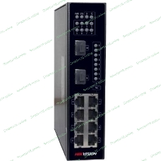 Коммутатор Hikvision DS-3T0310P 8x100Mb 2SFP 8PoE+ 240W неуправляемый