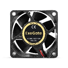 Вентилятор для корпуса ExeGate EX06025S2P-24 черный, 60 мм, 5000 об/мин, 34.5 дБ, 2 pin