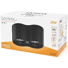 Светильник Gauss LED накладной HD033 24W 3000K 180x100х100мм HD033