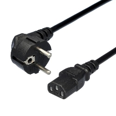 Кабель питания GoPower евровилка CEE 7/7-C13 1.2м ПВХ 0.75мм черный (1/10/200)