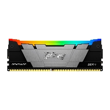 Оперативная память Kingston Fury Renegade, DDR4, 128Gb (4x32Gb), 3600MHz, CL18, DIMM, радиатор, RGB, черный/серебристый