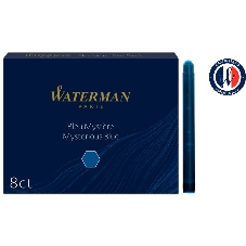 Картридж Waterman Standard (CWS0110910) Mysterious Blue чернила, для ручек перьевых (8шт)