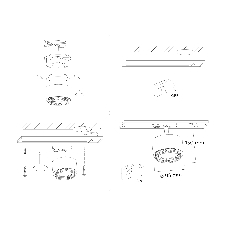 Трековый однофазный светильник Ambrella light GL5381 BK/GD черный/золото GX53 max 12W D95*130
