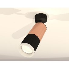 Комплект поворотного светильника Ambrella light XM6302003 SBK/PPG/FR черный песок/золото розовое полированное/белый матовый MR16 GU5.3 (A2210, C6326