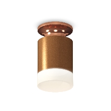 Светильник Ambrella Light XS6304153 SCF/PPG/FR кофе песок/золото розовое полированное/белый матовый MR16 GU5.3