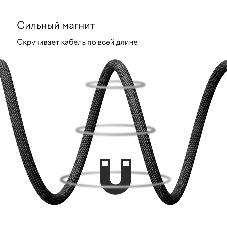 Кабель Magssory CBL001 USB Type-C (m)-USB Type-C (m) 1.2м черный коробка (упак.:1шт)