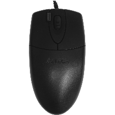 Мышь проводная A4Tech OP-620DS черный, 1200 dpi, USB Type-A, кнопки - 4