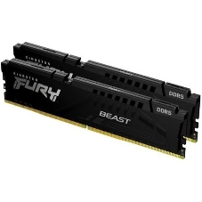 Оперативная память Kingston Fury Beast, DDR5, 16GB (2x8GB), 5600MHz, CL40, DIMM, с радиаторами, черный