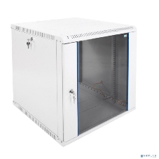 Шкаф телеком. настенный разборный 12U (600х650) дверь стекло,цвет черный (ШРН-Э-12.650-9005) (1коробка)