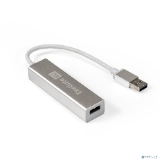 USB-концентратор ExeGate DUB-4 (кабель-адаптер USB3.0 --> 4xUSB3.0, Plug&Play, серебристый)