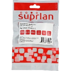 Адаптер Suprlan 10-0316-1, проходн. Keystone RJ45 кат.5E FTP, стальной