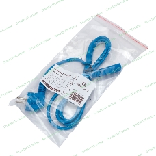 Кабель питания Cablexpert PC-186-VDE-B-1.8M, Schuko-C13, 3x0.75мм2, 10A, с заземлением, медь, 1.8м, синий, пакет