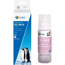 Чернила G&G GG-108LM C13T09C64A светло-пурпурный70мл для Epson Ecotank L8050/L18050