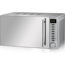Микроволновая печь BBK 20MWG-733T/BS-M серебристый, 20 л, 700 Вт, переключатели - тактовый механизм, кнопки