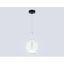 Подвесной светильник Ambrella light LH11121 BK/WH/CL черный/белый/прозрачный E27 max 60W D175*310