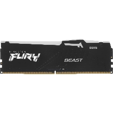Оперативная память Kingston Fury Beast, DDR5, 64Gb (4x16GB), 5200MHz, CL40, DIMM, с радиаторами, RGB, черный