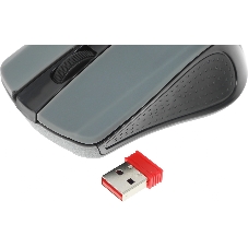 Мышь беспроводная Defender Accura MM-935 серый, 1600 dpi, радиоканал, USB, кнопки - 4