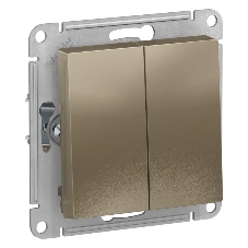 Механизм выключателя 2-кл. AtlasDesign (сх.5) 10АХ шампань SchE ATN000551 Механизм выключателя 2-кл. AtlasDesign (сх.5) 10АХ шампань SchE ATN000551