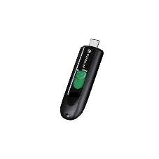 Флешка USB Transcend JetFlash 790С (TS64GJF790C), 64Gb, USB 3.0 Type-C, R/W 90/60, черный/зеленый