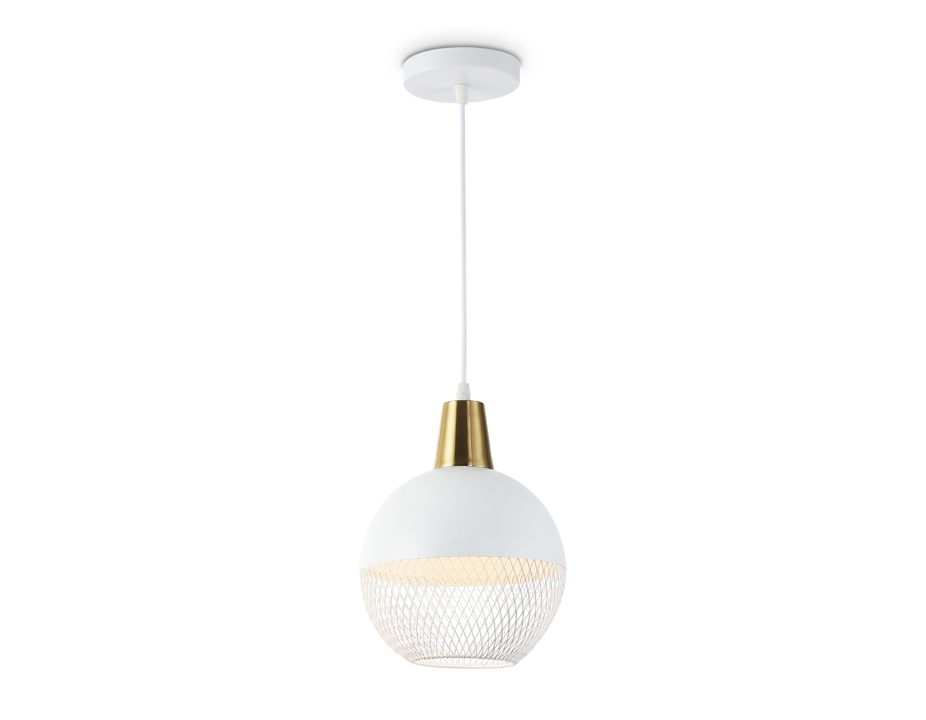 Светильник Ambrella light TR8502 WH/CP белый/медь E27 max 60W D200*1000
