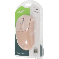 Мышь беспроводная Acer OMR312 розовый, 3200 dpi, радиоканал, Bluetooth, USB, кнопки - 5