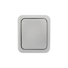 Переключатель проходной Mini OG IP54, о/у, серый Kranz