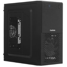 Компьютерный корпус Minitower ExeGate mEVO-7807-NPX600 (mATX, БП 600NPX 12см, 1хUSB+1хUSB 3.0, черный 1x12см с RGb подсветкой)