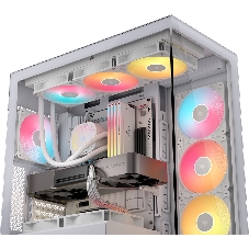 Корпус без блока питания/ Case Corsair 3500X RS-R ARGB, Midi-Tower, TG, 3x120mm ARGB, 2xUSB-A 3.2, 1xUSB 3.2 Type-C, E-ATX, ATX, mATX, mITX White
