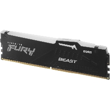 Оперативная память Kingston Fury Beast, DDR5, 64Gb (4x16GB), 5200MHz, CL40, DIMM, с радиаторами, RGB, черный